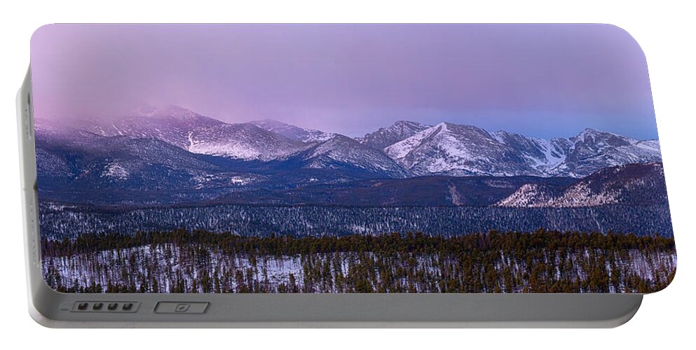Panoramas Portable Battery Charger featuring the photograph Colorado Rocky Mountain Continental Divide Sunrise Panorama Pt1 by James BO Insogna