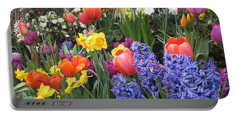 Spring Flowers Portable Battery Charger featuring the photograph Colors of Spring by MTBobbins Photography