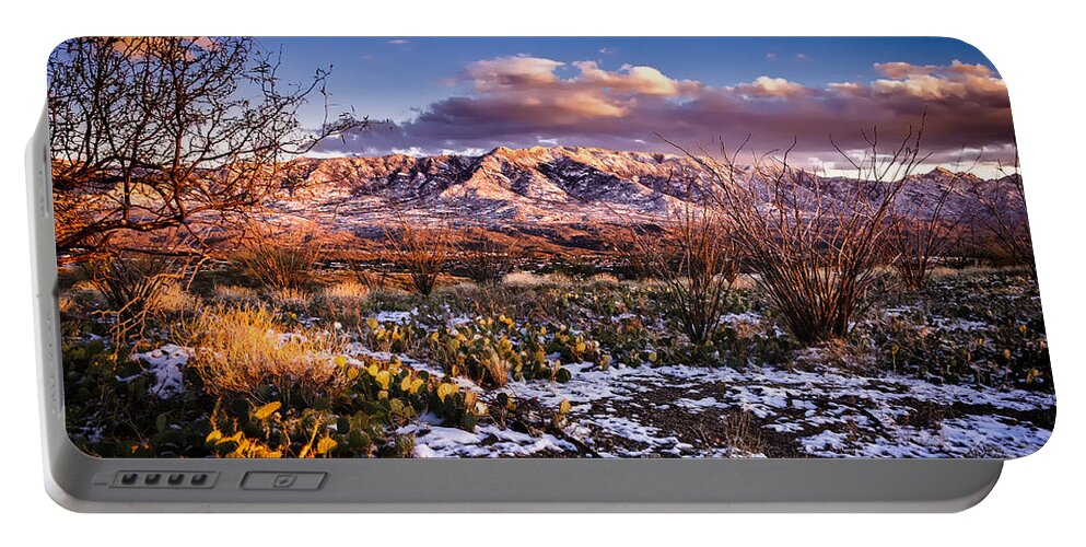 Arizona Portable Battery Charger featuring the photograph Colors Of Winter by Mark Myhaver