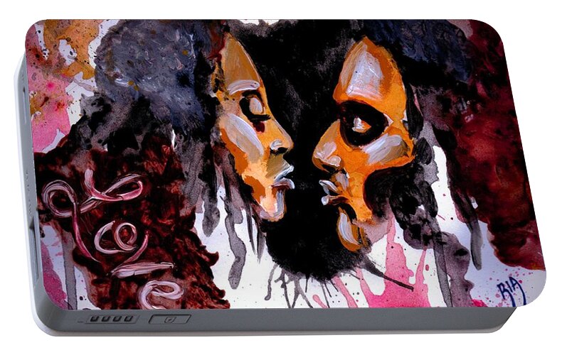 Black Portable Battery Charger featuring the photograph Colossians 3 vs 14 by Artist RiA