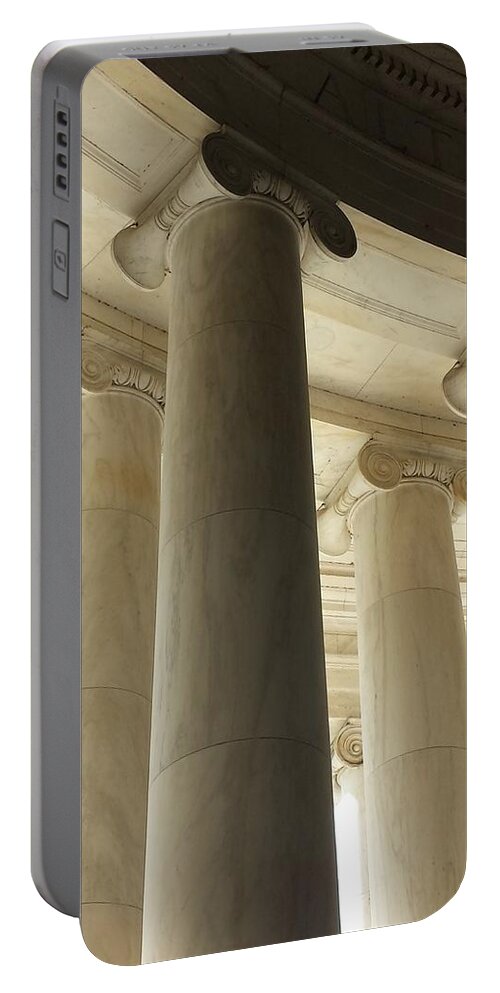 Declaration Of Independence Portable Battery Charger featuring the photograph Columns Stand Guard by Kenny Glover