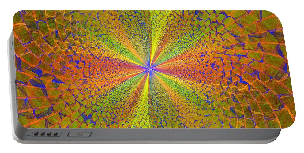 Digital Fractals Portable Battery Charger featuring the photograph Computer Generated Fractal Art by Keith Webber Jr