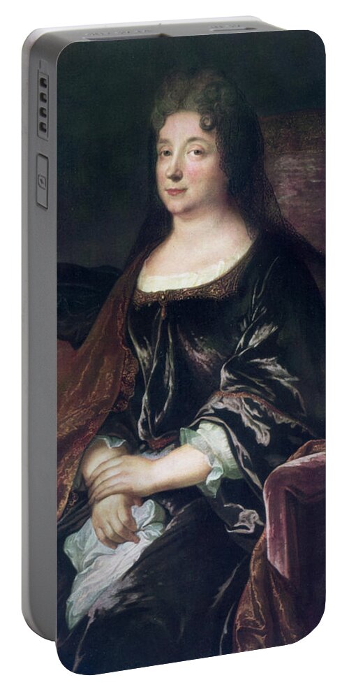 Countess Portable Battery Charger featuring the painting Comtesse De La Fayette (1634-1693) by Granger
