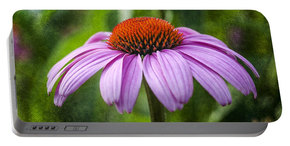 Flower Portable Battery Charger featuring the photograph Cone Flower by Cathy Kovarik