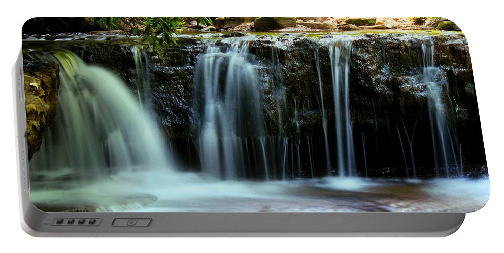 Water Fall Portable Battery Charger featuring the photograph Cool Spring by Melissa Petrey