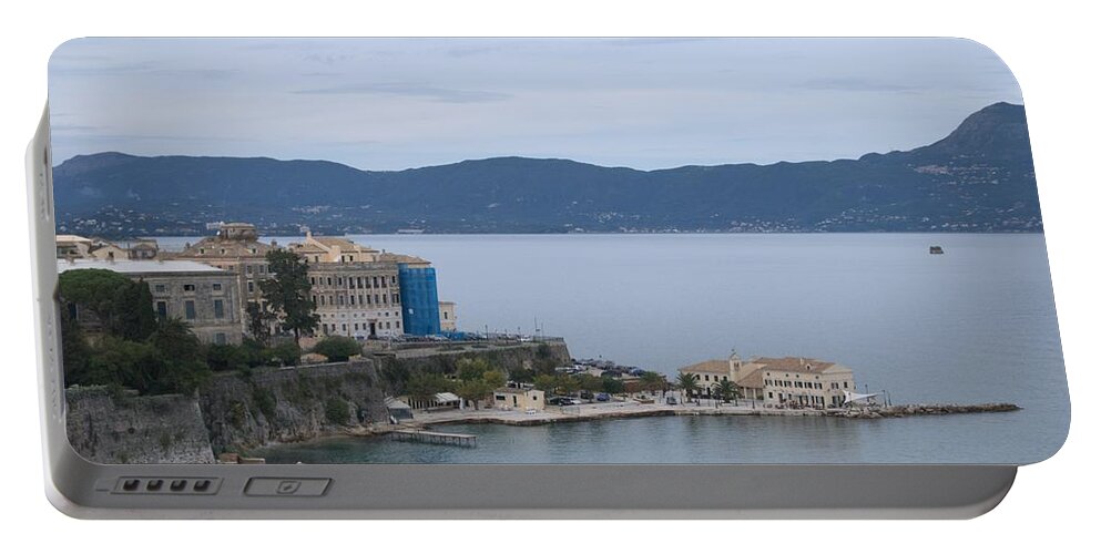 Corfu Portable Battery Charger featuring the photograph Corfu City 4 by George Katechis
