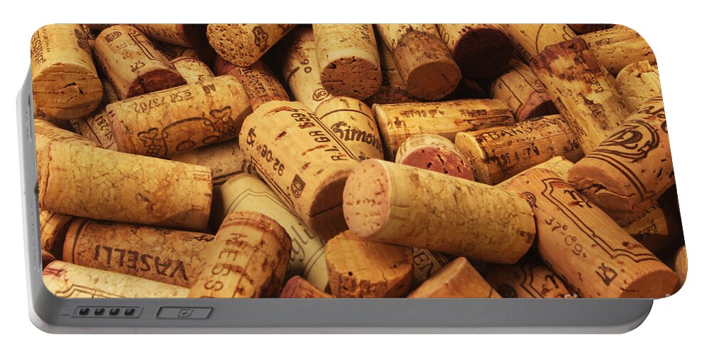 Wine Portable Battery Charger featuring the photograph Corks by Stefano Senise