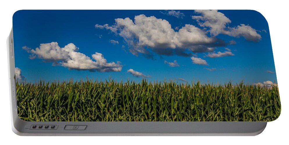 Indiana Portable Battery Charger featuring the photograph Corn Field by Ron Pate