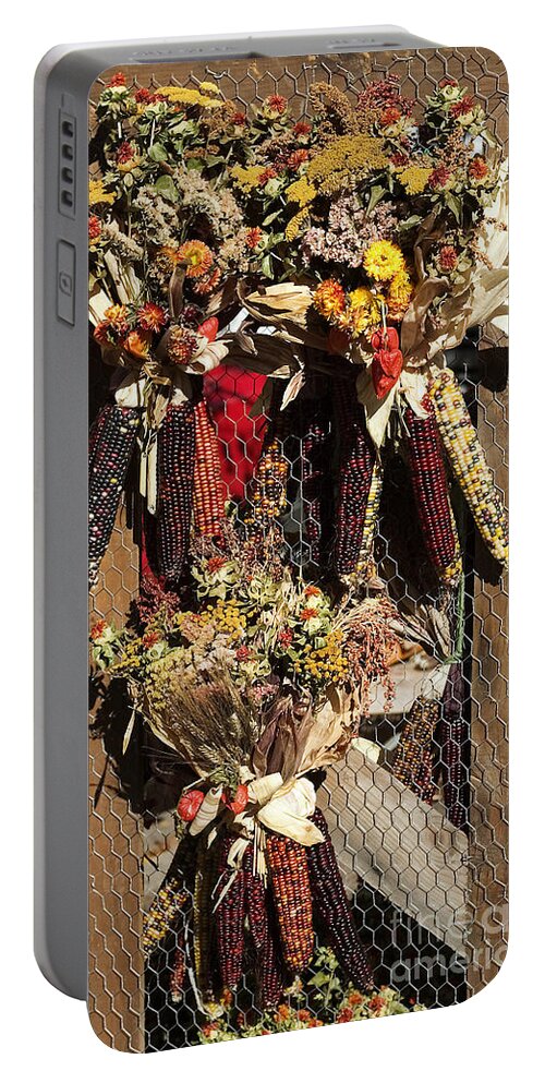 Corn Wreaths Portable Battery Charger featuring the photograph Corn wreaths by Steven Ralser