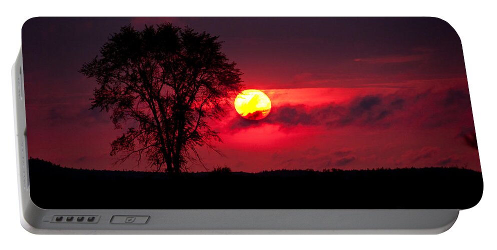Sunsets Portable Battery Charger featuring the photograph Could be in Africa by Cheryl Baxter
