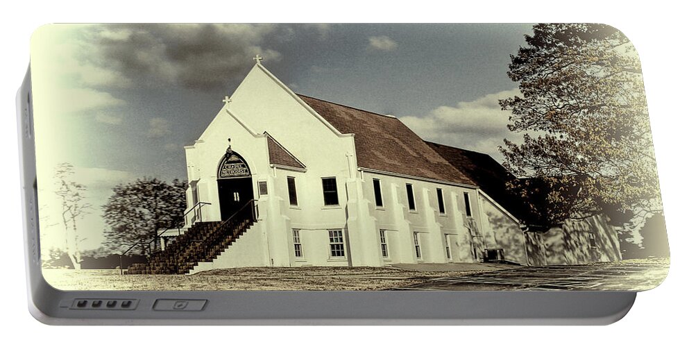 Church Portable Battery Charger featuring the photograph Country Church by Bonnie Willis