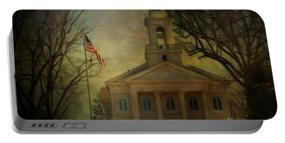 Country Church Portable Battery Charger featuring the photograph Country Church by Liane Wright