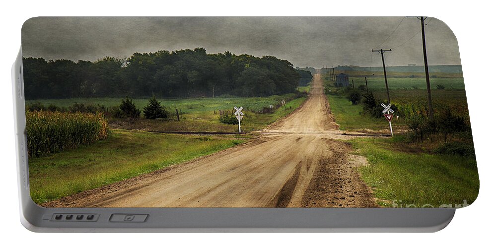 Country Portable Battery Charger featuring the photograph Country Crossing by Pam Holdsworth
