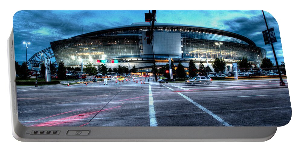 Dallas Cowboys Portable Battery Charger featuring the photograph Cowboys Stadium pregame by Jonathan Davison