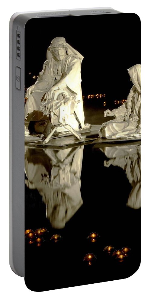 Nativity Portable Battery Charger featuring the photograph Creche by David Andersen