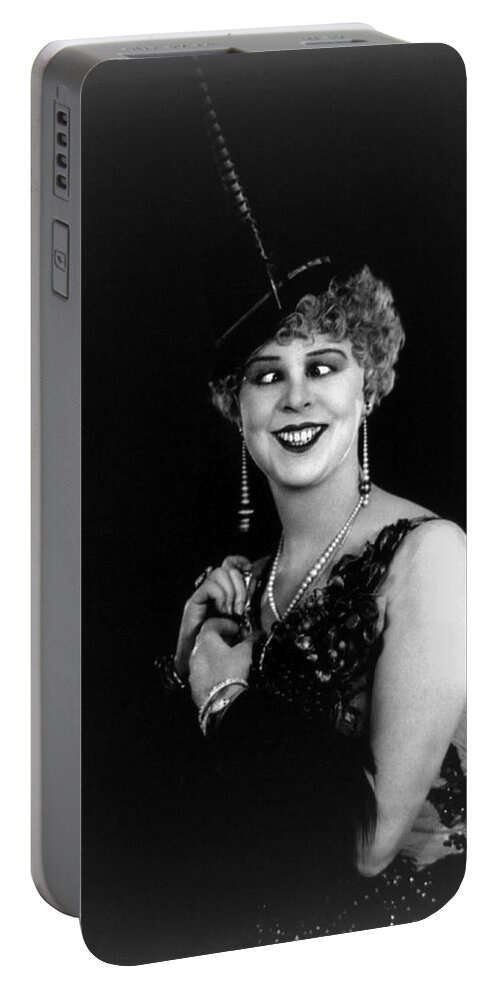 1 Person Portable Battery Charger featuring the photograph Cross Eyed Woman by Underwood Archives