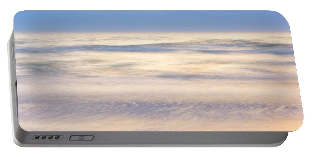 00345483 Portable Battery Charger featuring the photograph Cumulus Clouds Reflecting In Calm Sea by Yva Momatiuk John Eastcott