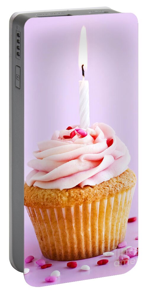 Cupcake Portable Battery Charger featuring the photograph Cupcake by Elena Elisseeva