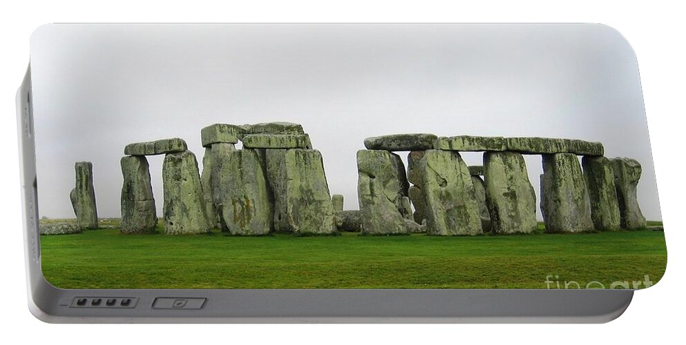 Stonehenge Portable Battery Charger featuring the photograph Curvature by Denise Railey