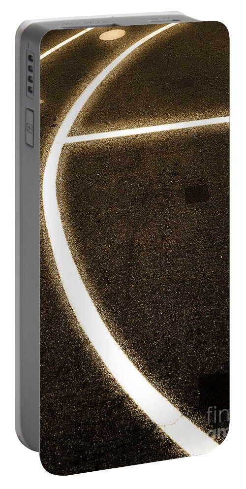 Abstract Portable Battery Charger featuring the photograph Curve 3 by Fei A