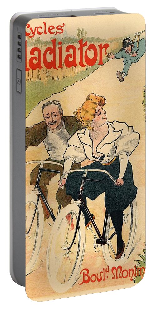 Poster Portable Battery Charger featuring the photograph Cycles Gladiator by Gianfranco Weiss