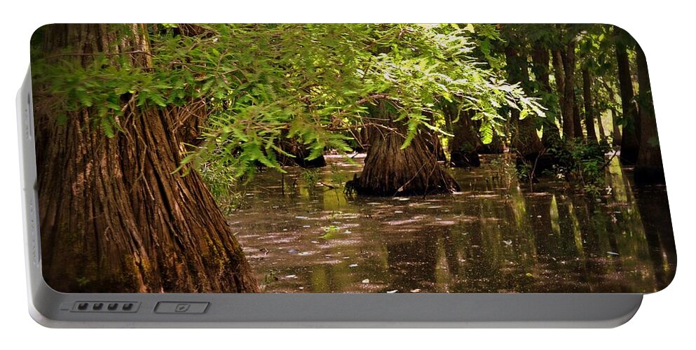 Swamp Portable Battery Charger featuring the photograph Cypress Swamp by Marty Koch