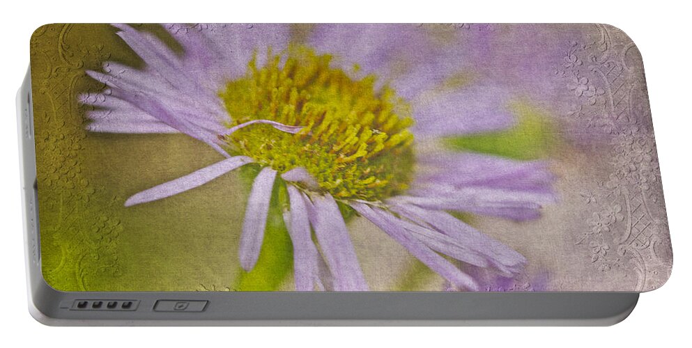 daisy Fleabane Portable Battery Charger featuring the photograph Daisy Fleabane Wildflower - One Of Nature's Wonders by Carol Senske
