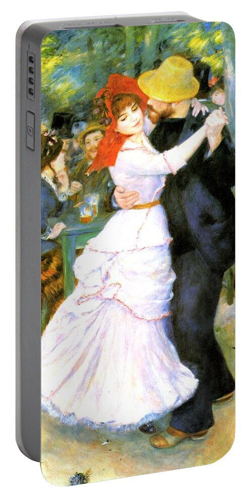 Pierre-auguste Renoir Portable Battery Charger featuring the painting Dance At Bougival by Pierre Auguste Renoir