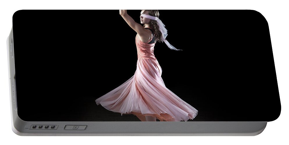 Dancing Portable Battery Charger featuring the photograph Dancing With Closed Eyes by Cindy Singleton