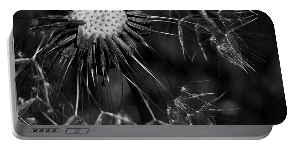 Make A Wish Portable Battery Charger featuring the photograph Dandelion Burst by Ernest Echols