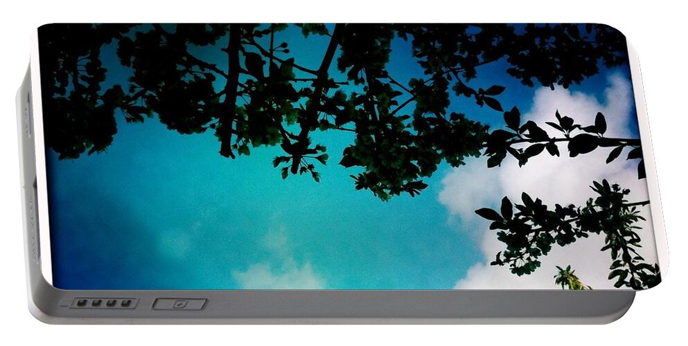 Sky Portable Battery Charger featuring the photograph Dappled Sky by Denise Railey