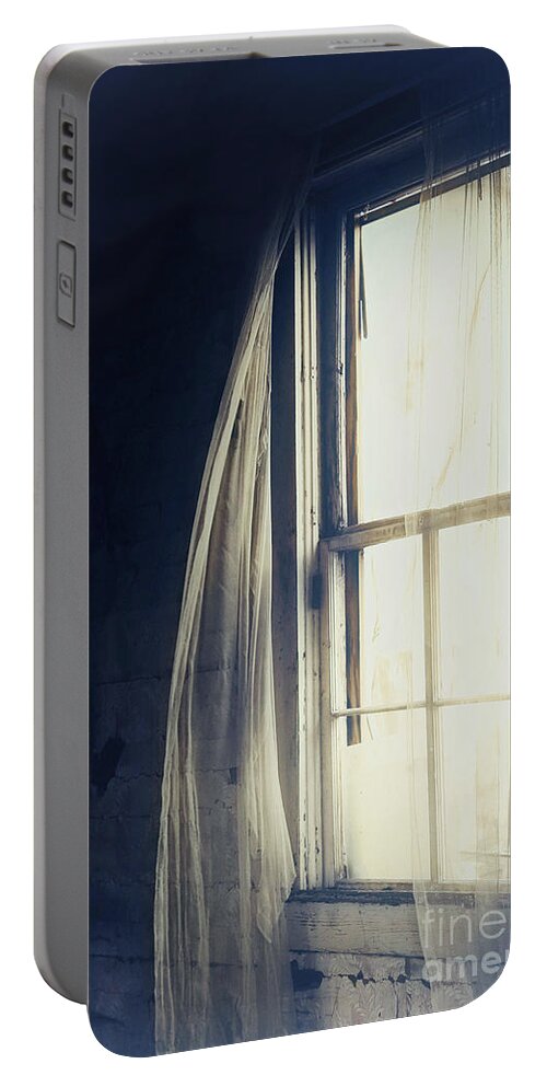 Window Portable Battery Charger featuring the photograph Dark Dreams by Trish Mistric