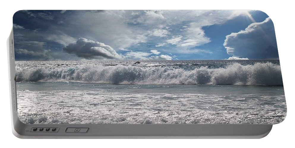  Hawaii Ocean Pictures Portable Battery Charger featuring the photograph Dawn by Athala Bruckner