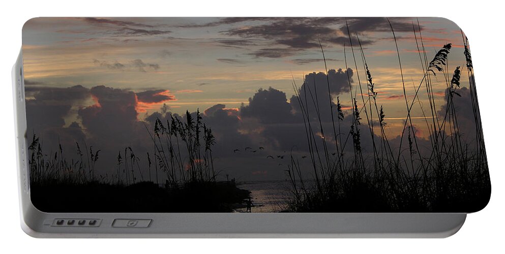 Julianne Felton Photography Portable Battery Charger featuring the photograph Dawn Cloud Cover 1  by Julianne Felton