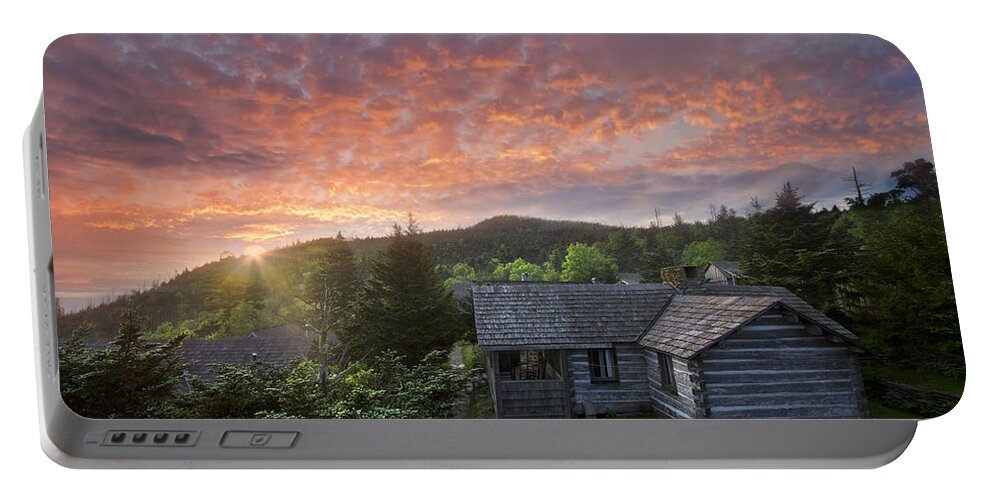 Appalachia Portable Battery Charger featuring the photograph Dawn Over LeConte by Debra and Dave Vanderlaan