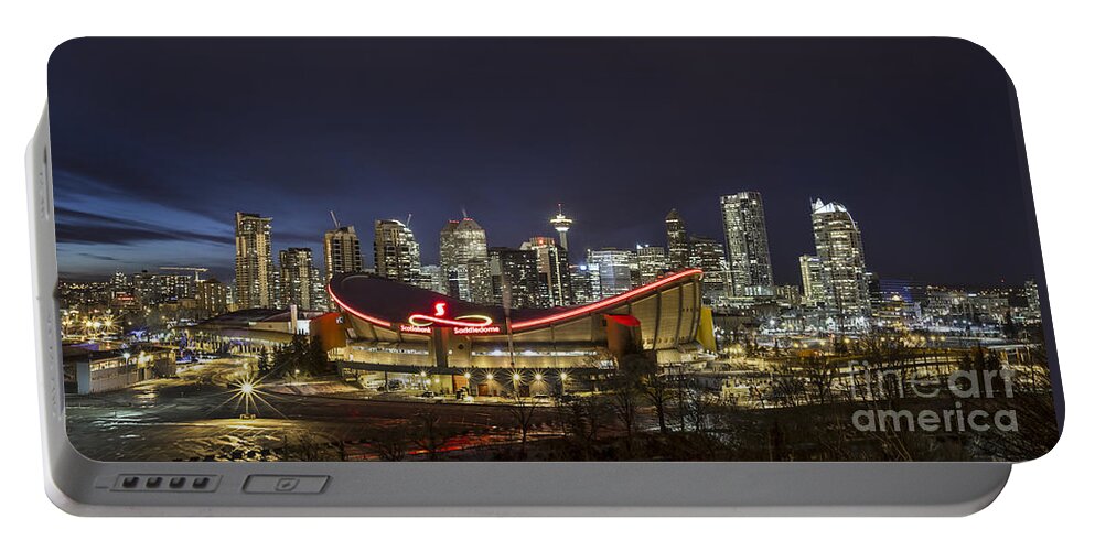 Calgary Portable Battery Charger featuring the photograph Dazzled By The Light by Evelina Kremsdorf