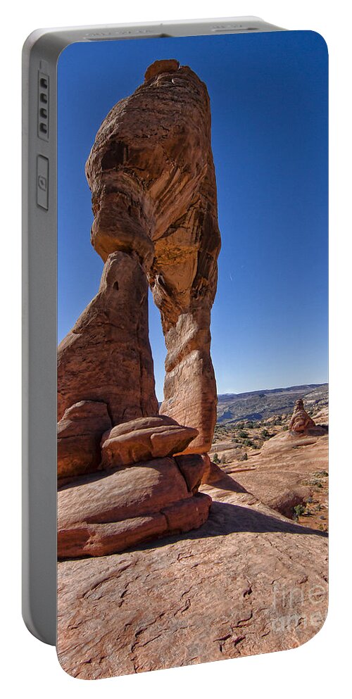 Delicate Arch Portable Battery Charger featuring the photograph Delicate Arch by Jason Abando