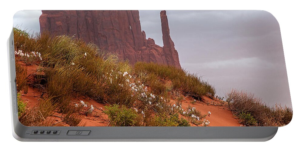 Utah Portable Battery Charger featuring the photograph Desert Flowers by Jim Garrison