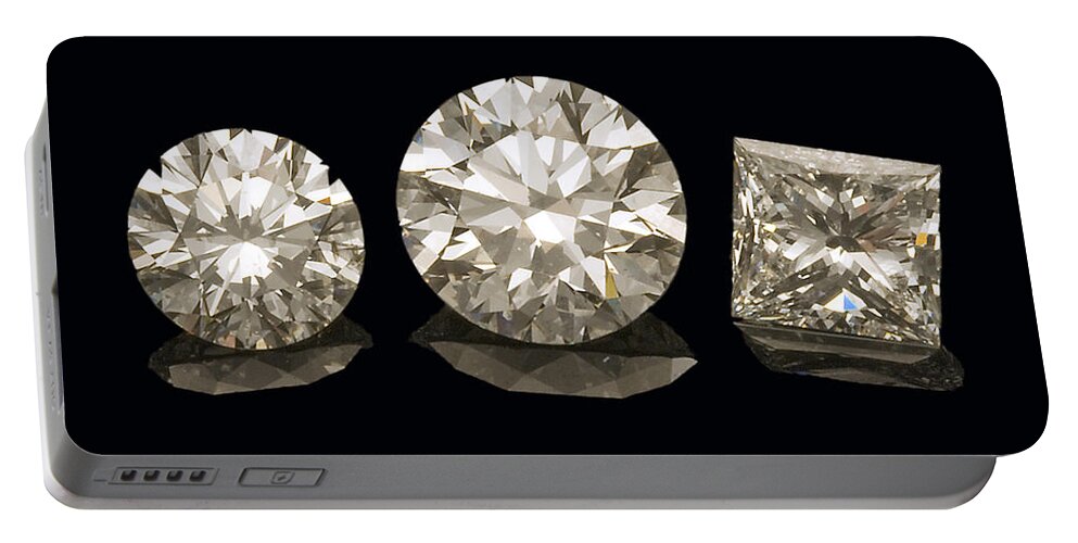Diamond Portable Battery Charger featuring the photograph Diamonds by Charles D. Winters