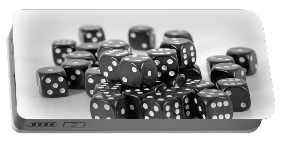 Chance Portable Battery Charger featuring the photograph Dice by Chevy Fleet