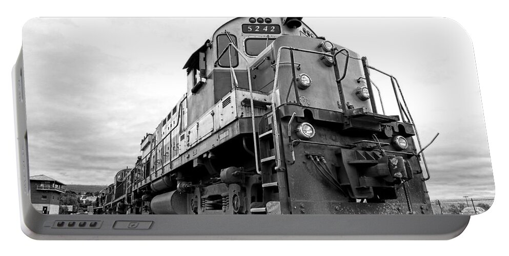 Locomotive Portable Battery Charger featuring the photograph Diesel Electric Locomotive by Olivier Le Queinec