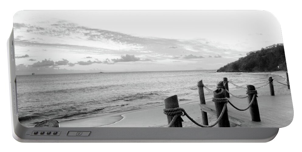 Dockside Portable Battery Charger featuring the photograph Dockside Paradise I by Sundance B