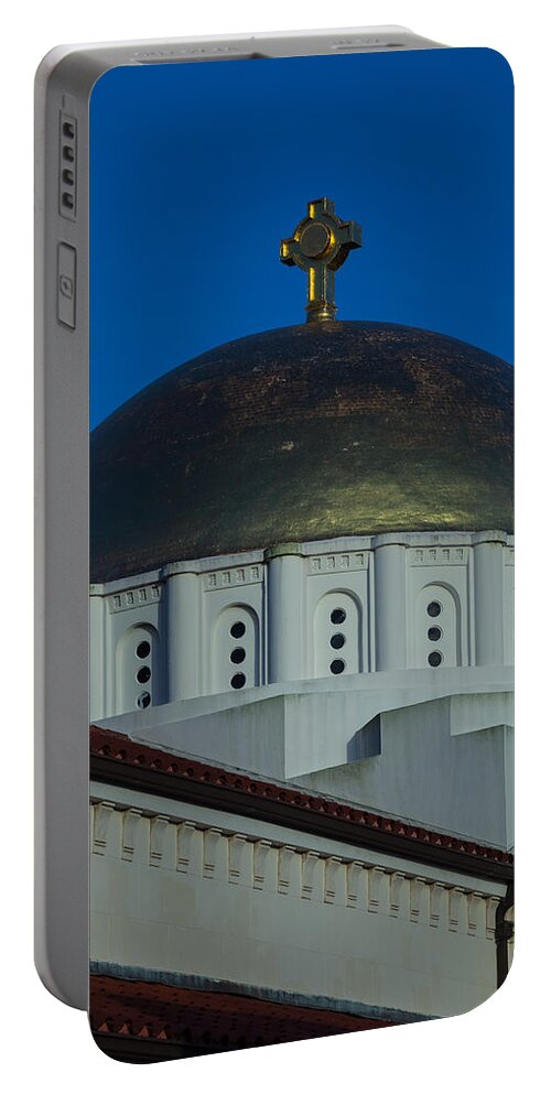 1948 Portable Battery Charger featuring the photograph Dome at St Sophia by Ed Gleichman