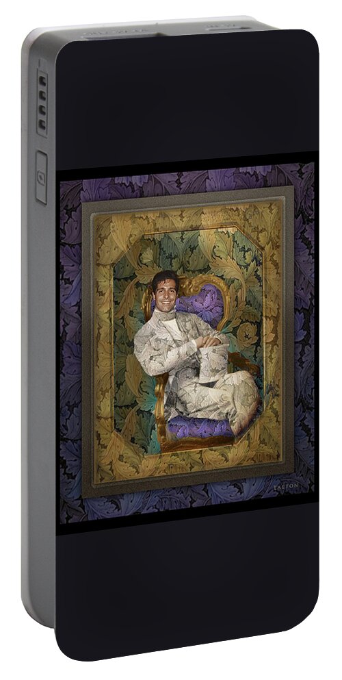 Handsome Man Portable Battery Charger featuring the photograph Donn Angelo by Richard Laeton
