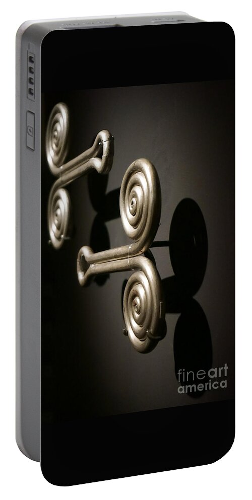 Door Knobs Portable Battery Charger featuring the photograph Door Knobs by Ellen Cotton