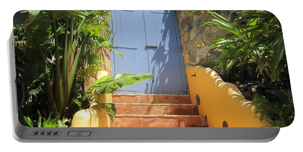 Color Portable Battery Charger featuring the photograph Doorway To Paradise by Fiona Kennard