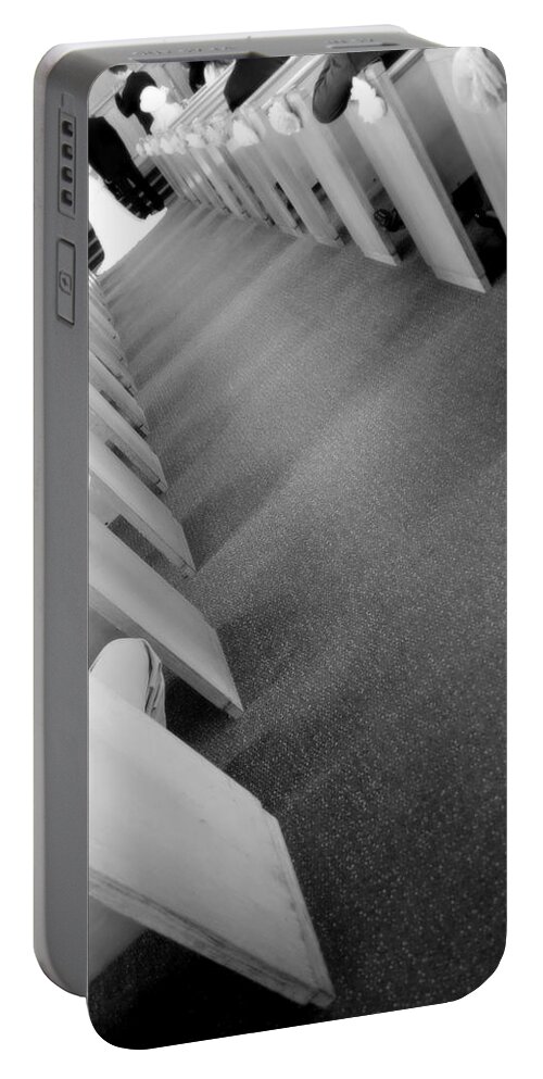 Down The Aisle Portable Battery Charger featuring the photograph Down the Aisle by Valentino Visentini