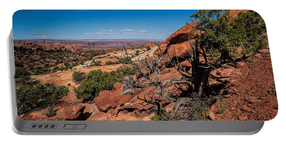 Utah Portable Battery Charger featuring the photograph Down the Valley by Jim Garrison