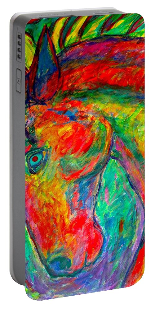 Horse Portable Battery Charger featuring the painting Dream Horse by Kendall Kessler