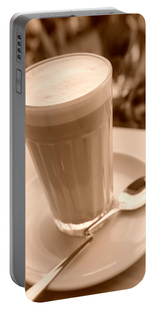Coffee Portable Battery Charger featuring the photograph Dreams of Coffee by Miguel Winterpacht